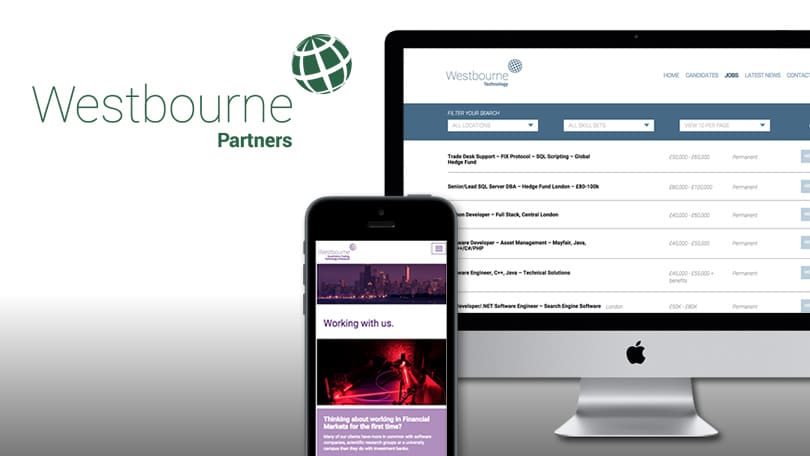 Westbourne Partners WordPress website development