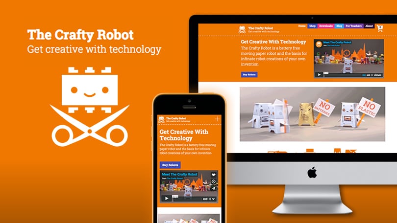 E-Commerce WordPress website for The Crafty Robot