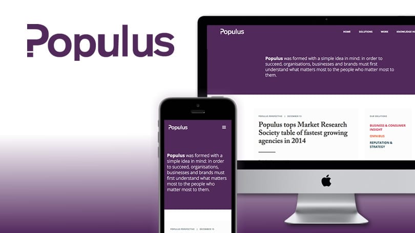 Populus WordPress theme development